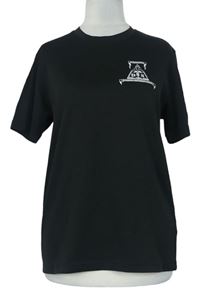 Dámské černé sportovní tričko s erbem 
