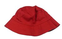 Červený plátěný oboustranný klobouk Primark