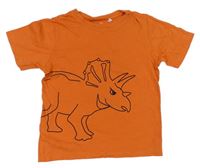 Oranžové tričko s dinem Topolino