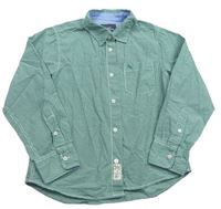 Zeleno-bílá kostkovaná košile H&M