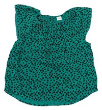 Zeleno-černé vzorované lehké tričko Next