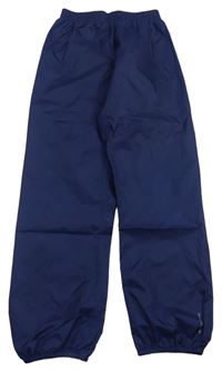 Tmavomodré funkční šusťákové kalhoty Decathlon