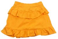 Oranžová sukně s volánky Matalan