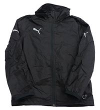 Černá šusťáková sportovní funkční bunda s logem Puma