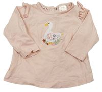 Růžové triko s kachnou  Pusblu 
