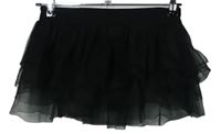 Dámský černá tylová tutu sukně 