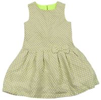 Šedo-zelené puntíkované šaty Palomino