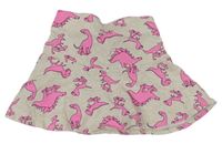 Béžová sukně s dinosaury H&M