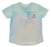 Světlemodro-barevné tričko s nápisem Primark