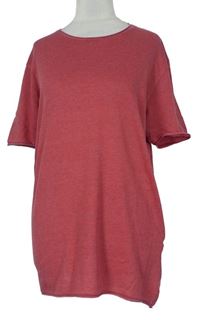 Pánské červené úpletové tričko Zara 