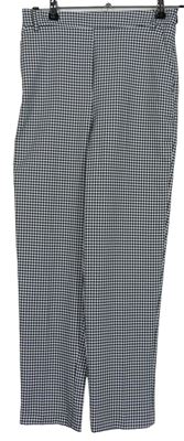 Dámské černo-bílé kostičkované kalhoty Primark 