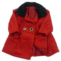 Červený flaušový kabát George 