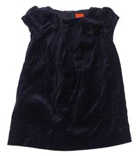 Lilkové sametové šaty s mašlí S. Oliver