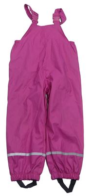 Růžové nepromokavé laclové podšité kalhoty X-mail