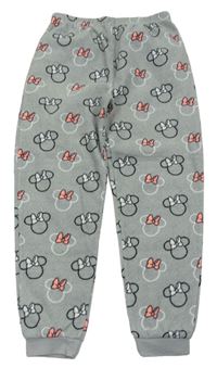 Šedé fleecové pyžamové kalhoty s Minnie Disney