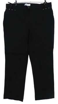 Dámské černé teplákové kalhoty s korálky Helena Vera 