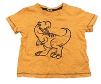 Oranžové tričko s dinosaurem Dopodopo
