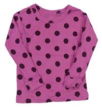 Růžové puntíkaté triko GAP