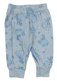 Světlemodré pyžamové kalhoty s Popelkou Primark