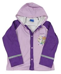 Lila-fialová nepromokavá bunda s Frozen a kapucí Disney