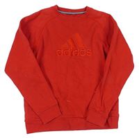 Červená mikina s logem zn. Adidas