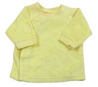 Žluté sametové propínací triko Ergee
