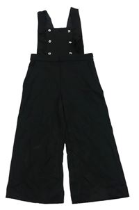 Černé laclové kalhoty s knoflíky Mayoral