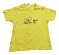 Žluté tričko se zvířátky C&A