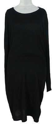 Dámské černé svetrové šaty H&M