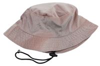 Dámský růžový sametovo/manšestrový klobouk 