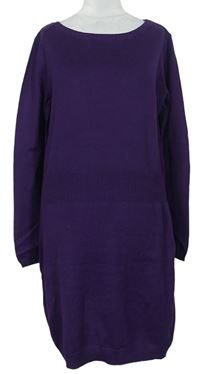 Dámské fialové svetrové šaty Esmara 