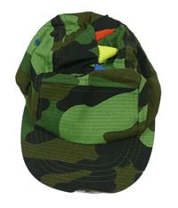 Khaki army plátěná kšiltovka M&S