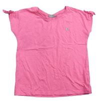 Neonové růžové tričko se srdíčkem Matalan