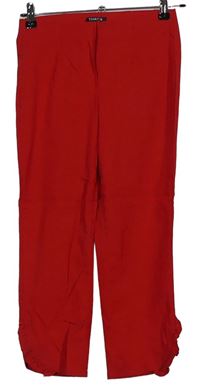 Dámské červené capri kalhoty 