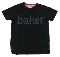 Černé tričko s logem Baker