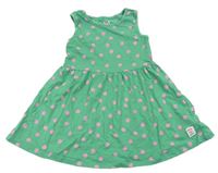 Zelené puntíkaté šaty C&A