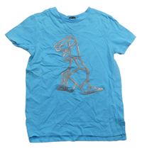 Tyrkysové tričko s dinosaurem George 