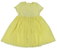 Žluté šaty se třpytivou tylovou sukní M&S