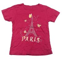 Růžové tričko s Eifelovkou 