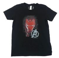 Černé tričko s Iron Manem Marvel