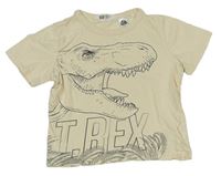 Béžové tričko s dinosaurem - Jurský svět zn. H&M