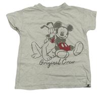 Světlebéžové tričko s Mickey Mousem zn. George
