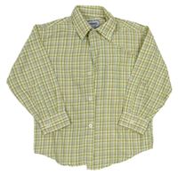 Smetanovo-zeleno-modrá kostkovaná košile Farmer 