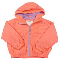 Neonově růžová šusťáková jarní bunda s kapucí M&S