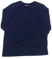 Černo-modré melírované triko Matalan
