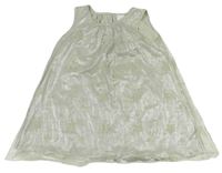 Světlezelené třpytivé tylové šaty s hvězdami C&A