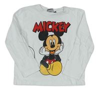 Bílé triko s Mickey Mousem Disney