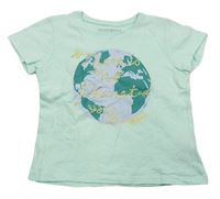 Světlezelené tričko s planetou Primark