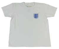 Bílé tričko s erbem - England