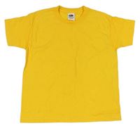 Žluté tričko Fruit of the Loom